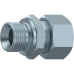 Straight male stud coupling BSP cyl. 60° AL 15 RC 3/8