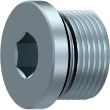 Blanking plug with captive seal BSP cyl STOPFEN 1