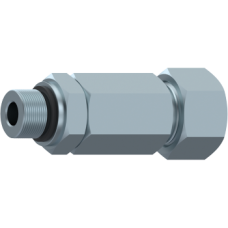 Non-return valve flow towards male stud end BSP cyl RHZL 10 R1/4