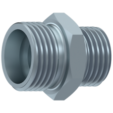 Straight male stud coupling BSP cyl. STA AL 10 R 1/8