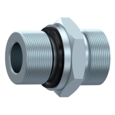 Straight male stud couplings Metrical cyl with captive seal STA AL 12 M 22X1.5 WD