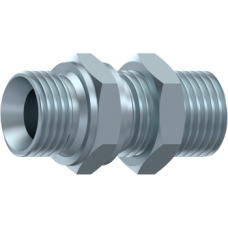 Straight bulkhead adaptor with nut (60º) A116204