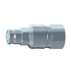 Flat face quick release coupling connectable u/pressure BSP A902104