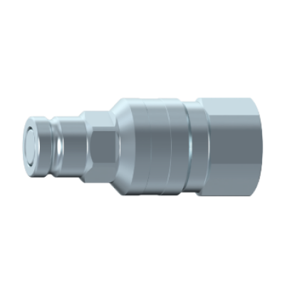 Flat face quick release coupling connectable u/pressure BSP A902112