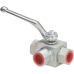 3 Ways ball valve BSP female-female-female (Type L) BK3 G 1/2