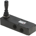 Manual pneumatic valve 5/3 closed center monostable