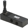 Manual pneumatic valve 5/3 open center monostable