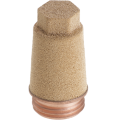 Nickel-plated brass silencer (short)