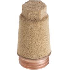 Nickel-plated brass silencer (short) SCQ 1/2
