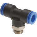 Push-in Pol. - Tee central adjustable M BSP parallel w