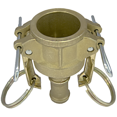 CAMLOCK brass -coupling with serrated hose shank Type C BRC100