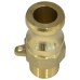 CAMLOCK brass -adaptor, male threaded Type F BRF012