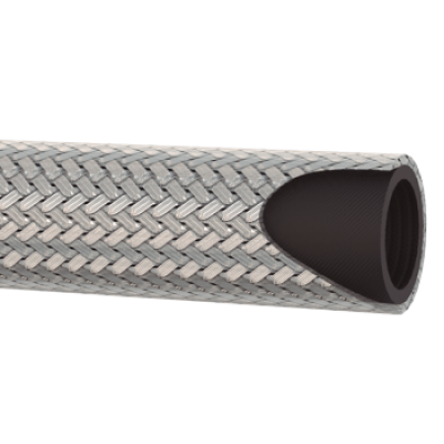 Synthetic rubber hose with a galvanized steel braided (gasoil) M10006