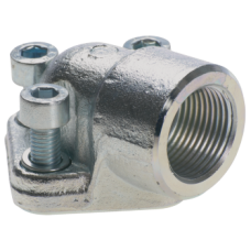 90º Elbow for European flange with 3 fixing holes RP901012M
