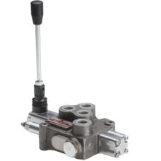 Control valve 1/2 BSP, 60L/min, handle operated and return to center by spring. Relief valve YFM55/1 1/2 1P DE Control valve 1/2 BSP, 60L/min, handle operated and return to center by spring. Relief valve YFM55/1 1/2 1P DE