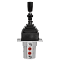 Hydraulic joystick with safety lock
