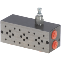 Series subplate for NG6 directional valve with relief valve, A & B side ports