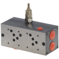 Series subplate for NG10 directional valve with relief valve, A & B side ports