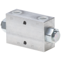 Double pilot operated check valve