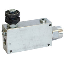 Flow control valve VRF12 (90 l/min, 1/2'' BSP, 3 ways, compensated)