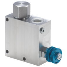 Flow control valve VT015012 (150 l/min, 3/4'' BSP, 3 ways, compensated)