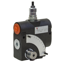 Flow control valve VRCCL 12 (60 l/min, 1/2''BSP, 3 ways, compensated)