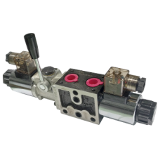 Stackable Solenoid valve with lever - Spool  no.6 YEATM-6-3/8-12CC H