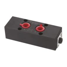 Unidirectional flow restrictor valve on A  B for YEAT model YREAT-D H