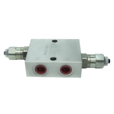 Dual cross direct acting steel relief valve screw adjust LDL1/205