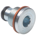 Closed center plug