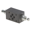Unidirectional flow restrictor valve in A & B lines NG-6 forward