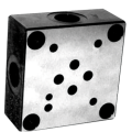 Subplates for a directional valve NG6- side ports- withouth relief valve