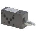 Relief valve in P - discharge in T