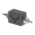 NG-10 Unidirectional flow restrictor valve in A & B lines (upwards)