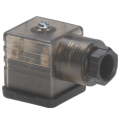 Connectors with rectifier and led