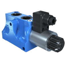 Diverter valve 6 ways, ports on one side, 1/2'' - NG8 KV-6K/2-8-DC-1/2ND