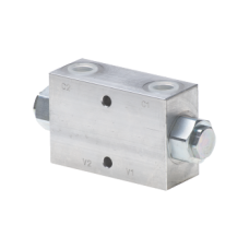 Double pilot operated check valve-block-line FPDL 1/2