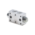 Stackable double pilot check valve plate mounting