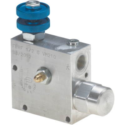 Compensated flow control valve- FPRF type with relief valve FPRF3/8GVM210