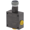 Compensated flow restrictor valve- TVTC type