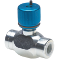 Bidirectional flow restrictor valve (metallic knob)