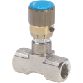 Bidirectional flow restrictor valve 210 bar F-F Chromed