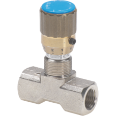Bidirectional flow restrictor valve 210 bar F-F Chromed FT1251B0104