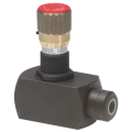 Unidirectional pressure compensated flow restrictor valve 320 BAR