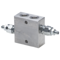 Pressure relief valve double in line (steel screw control) 250 bar