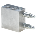 Pump unloading valve with additional relief valve