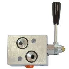 Hand control valve for MOMS, double acting with pressure relief valve BDS1204/25A