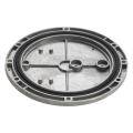 Register plate for tank