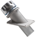 Angled flange with breather