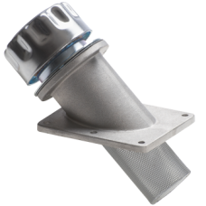 Angled flange with breather TCARI1080